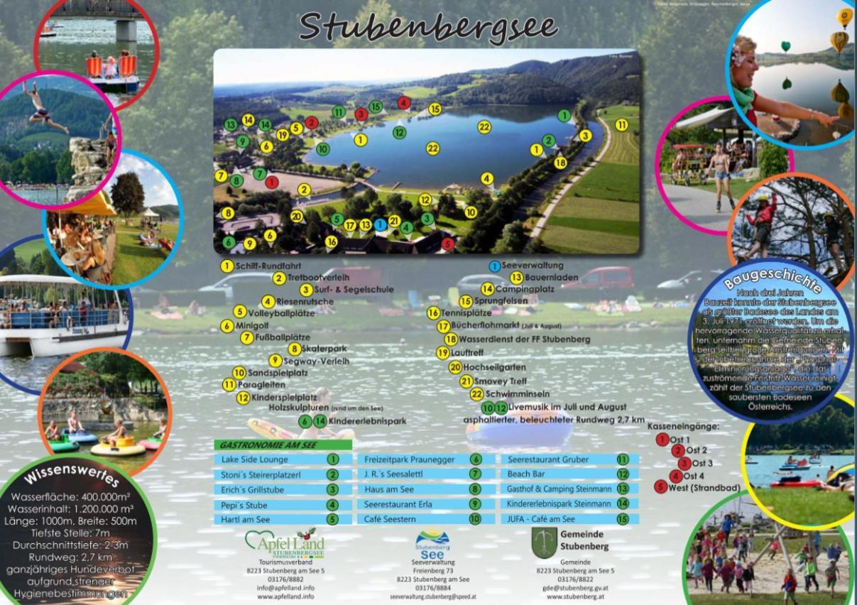 Zwei Schlafzimmer Ferienapartment Anna Am Stubenbergsee Inklusive Vier E-Bikes Bagian luar foto